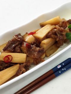 シャリシャリ☆れんこんと牛肉の甘辛炒め-レシピのメイン写真