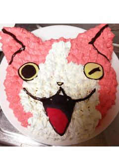 妖怪ウォッチ*ジバニャンでこケーキ-レシピのメイン写真