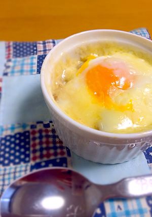 *朝ごはんに♡半熟マヨコーンココット*-レシピのメイン写真