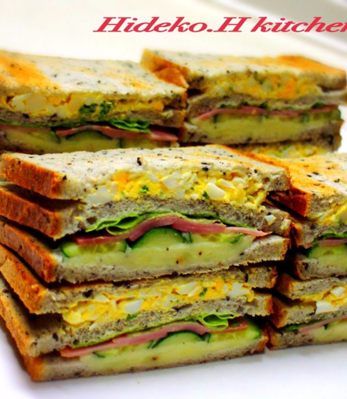 サンドイッチ♡セサミパンでポテト＆卵 by Hidekoヨガママ