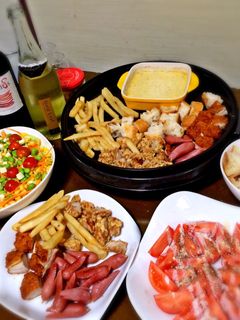 ホットプレートでチーズフォンデュ-レシピのメイン写真