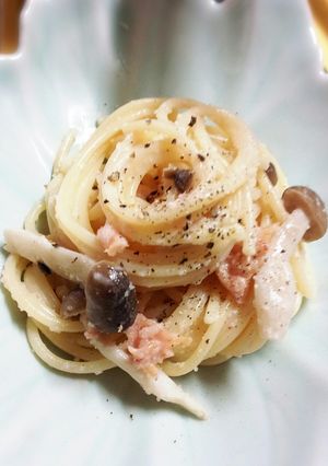 ドレッシングで！　クリーミーたらこスパ-レシピのメイン写真
