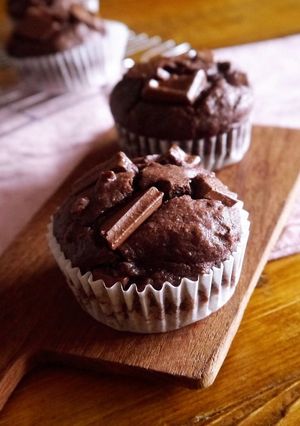 豆腐でしっとり。板チョコマフィン-レシピのメイン写真