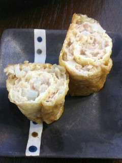 簡単☆鶏と生姜の油揚げ巻き焼き-レシピのメイン写真