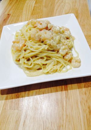 簡単！エビクリームパスタ-レシピのメイン写真