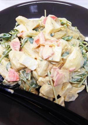 豆苗入りポテトサラダ！-レシピのメイン写真