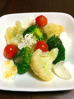 超絶簡単!カプレーゼ風サラダ-レシピのメイン写真