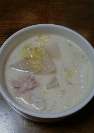 大根とばら肉の豆乳スープ-レシピのメイン写真