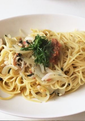 鶏肉と梅のパスタ-レシピのメイン写真