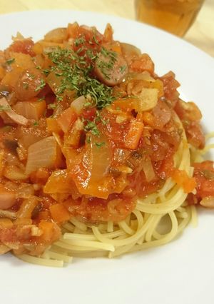 減塩レシピ！圧力鍋で簡単ミートスパ-レシピのメイン写真