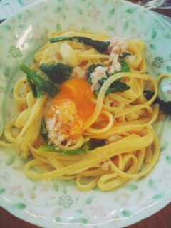 パスタ かにのカルボナーラ-レシピのメイン写真