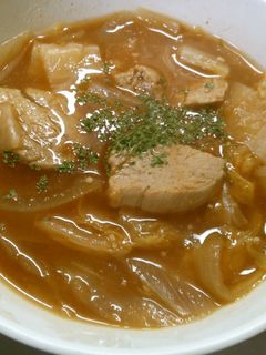 白菜 玉ねぎ 豚肉の ケチャップ煮♪-レシピのメイン写真