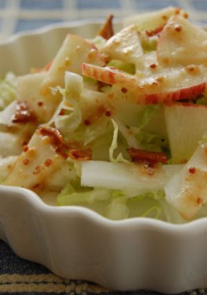 りんごと白菜のハニーマスタードサラダ-レシピのメイン写真
