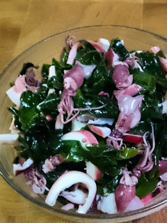 生わかめとイカのわさび醤油-レシピのメイン写真