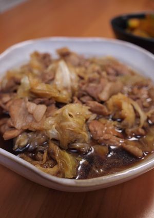 キャベツと豚肉で、すき焼きもどき-レシピのメイン写真
