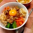 ナムルと豚バラのビビンバ丼