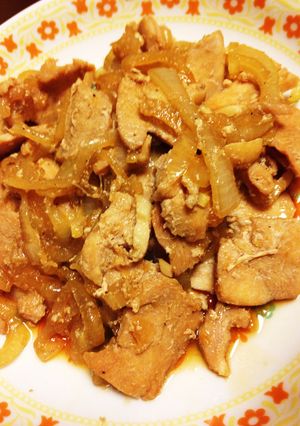 簡単!鶏むね肉のしょうが焼き!-レシピのメイン写真
