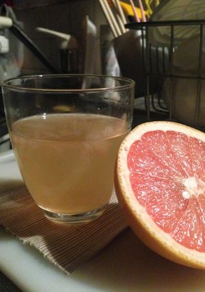 今宵のご褒美♪梅酒と生グレ搾りのヤツ-レシピのメイン写真