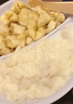 離乳食＊白身魚パン粥バナナ添え-レシピのメイン写真