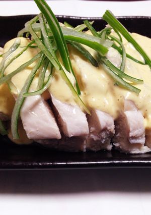 節約レシピ♪鶏胸肉のみそマヨかけ-レシピのメイン写真