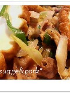 厚揚げと豚肉の炒め煮-レシピのメイン写真