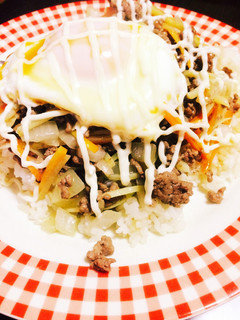 合い挽きと野菜でかさ増しテリマヨ丼-レシピのメイン写真
