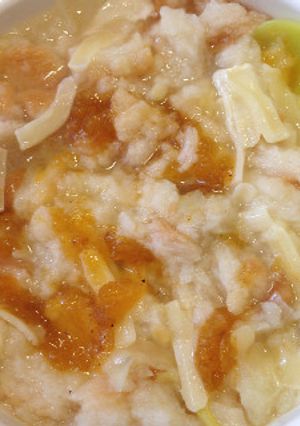 離乳食＊チーズと柿のしらすパン粥-レシピのメイン写真