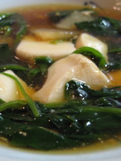 めんつゆで♪ほうれん草と豆腐のとろみ煮-レシピのメイン写真