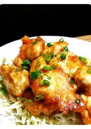 鶏のピリ辛味噌焼き☆むね肉柔らか～☆-レシピのメイン写真