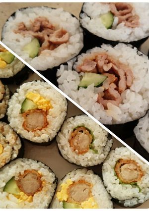 肉食海苔巻き♢お弁当にも!-レシピのメイン写真