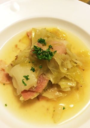 キャベツとベーコンの蒸しスープ-レシピのメイン写真