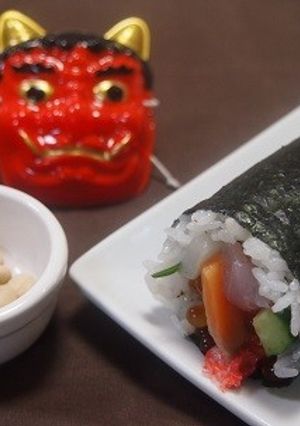 節分に★ハーフサイズの海鮮恵方巻-レシピのメイン写真