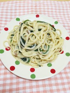 シチュー でリメイク 簡単クリームパスタ-レシピのメイン写真