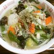 たっぷり野菜の塩あんかけうどん