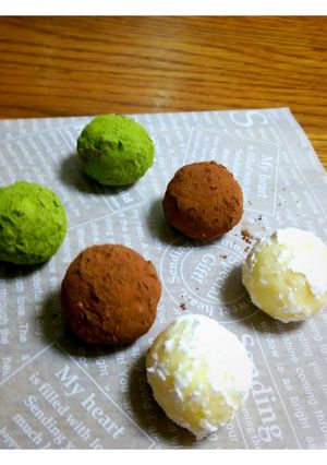 ホワイトチョコ×クリームチーズのトリュフ-レシピのメイン写真