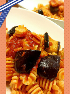 なすとベーコンのトマトパスタ-レシピのメイン写真