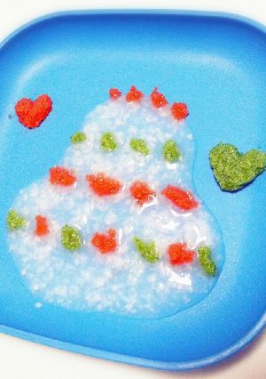 ハーフバースデー♡お粥ケーキ-レシピのメイン写真