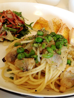 ガーリック☆グリンピースとあさりのパスタ-レシピのメイン写真