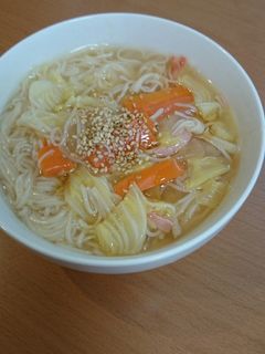 野菜たっぷりあったかにゅうめん-レシピのメイン写真