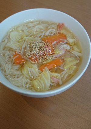 野菜たっぷりあったかにゅうめん-レシピのメイン写真