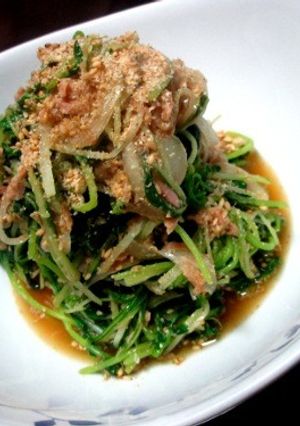 水菜と豆苗の胡麻酢和え☆-レシピのメイン写真