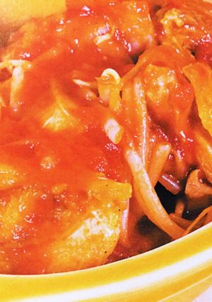 もやしと鶏肉のトマトソース煮-レシピのメイン写真