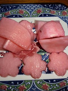 赤カブの自然な色で酢の物-レシピのメイン写真