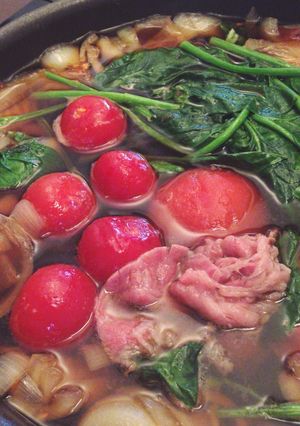 ヘルシー!トマトすき焼き✨-レシピのメイン写真