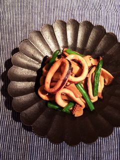 えりんぎとイカのバター醤油炒め-レシピのメイン写真