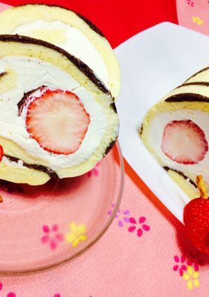 鬼のパンツ柄♩恵方ロール❥-レシピのメイン写真