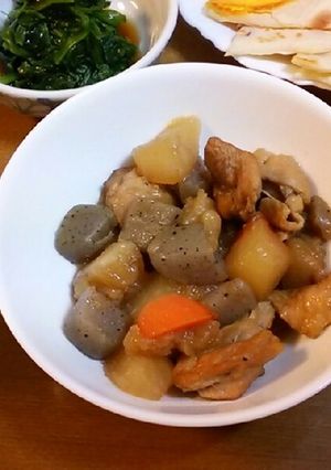鶏肉とコンニャクのさっぱり煮-レシピのメイン写真