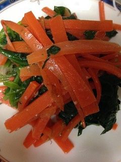 ほうれん草とにんじんのナムル風-レシピのメイン写真