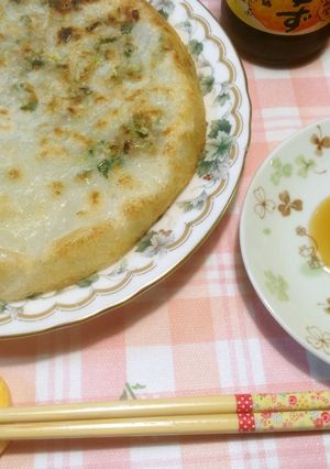 ニラキャベツで簡単大判餃子♪もちもちパリ-レシピのメイン写真
