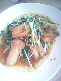 エリンギと水菜のマヨネーズ炒め♪-レシピのメイン写真